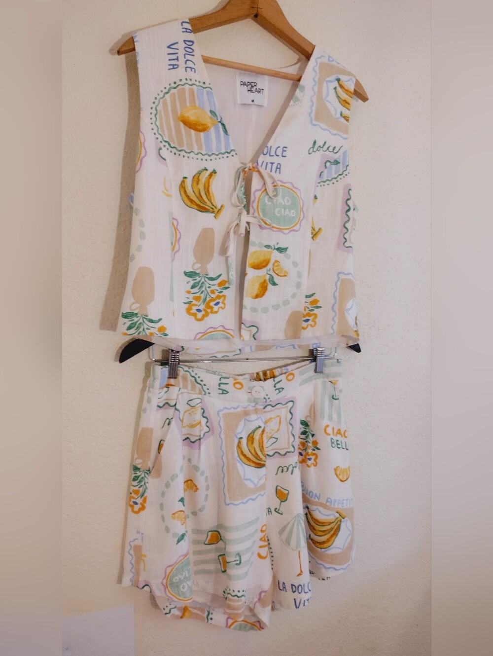 Paper Heart La Dolce Vita Vest And Bottoms Set - Picture 6 of 16